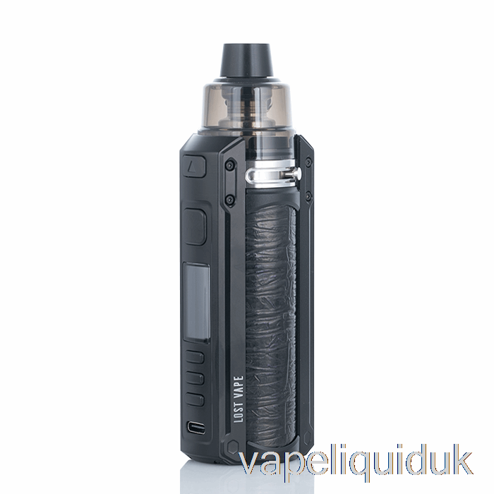Lost Vape URSA QUEST 100W Pod Mod Kit Black / Embossed Leather Vape Juice